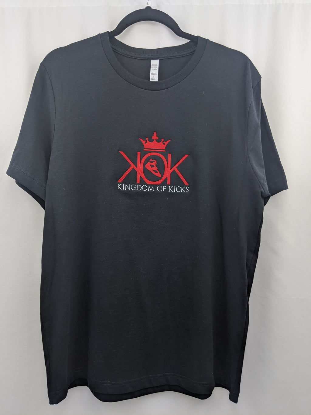 KOK Black/Red Logo Tee Embroidered