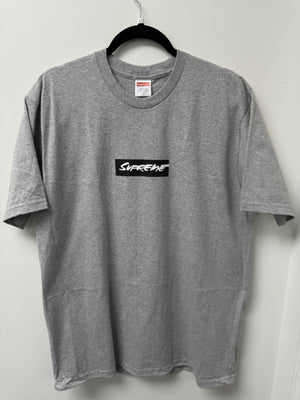 Supreme Futura Box Logo Tee Grey