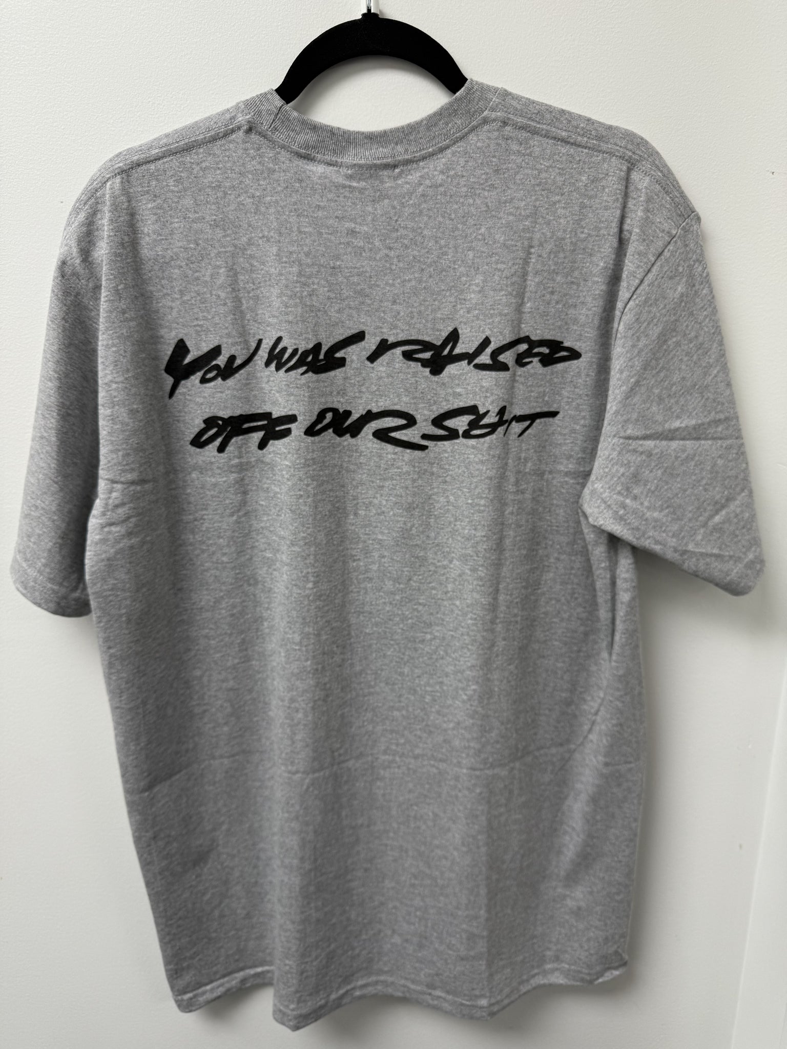 Supreme Futura Box Logo Tee Grey