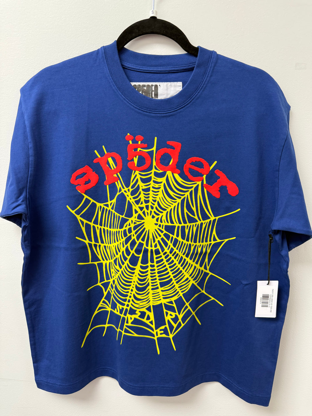 Sp5der OG Logo V2 HW Tee 'Navy'