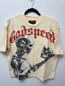 Godspeed Mankind vs Ai III T-Shirt (Bone/Red)