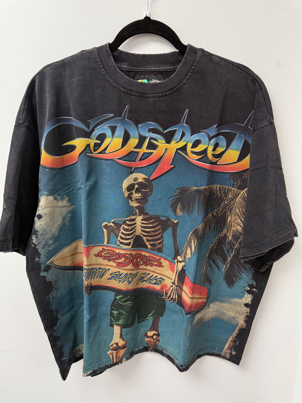 Godspeed Miami surf club Tee Black