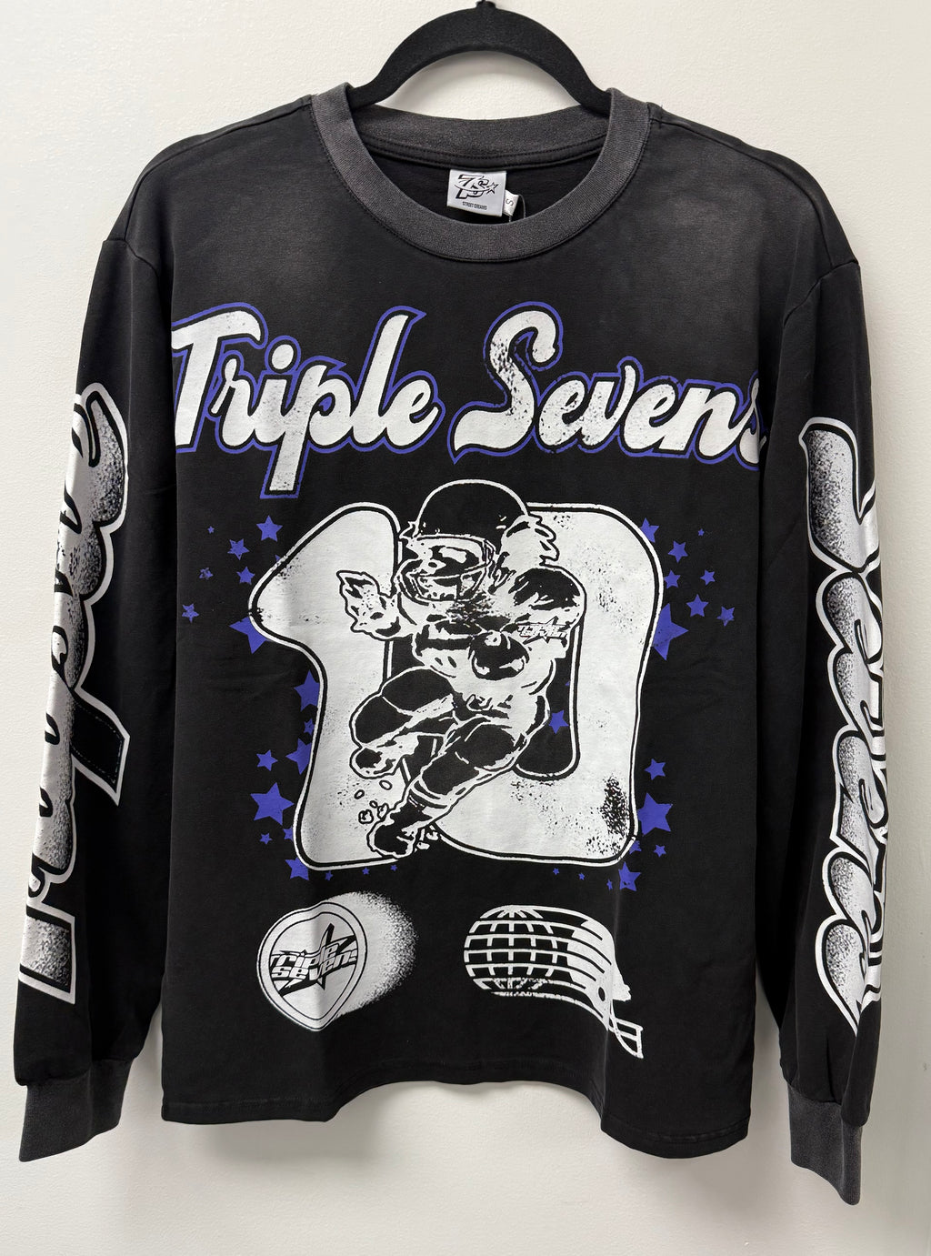 TRIPLE SEVENS ALL STAR LONG SLEEVE TEE BLACK