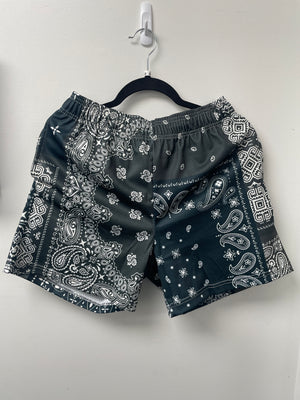 Bravest Studio Paisley Black Shorts