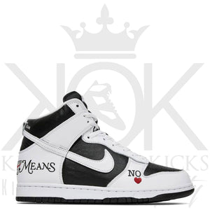Supreme x Dunk High 'By Any Means - Black'