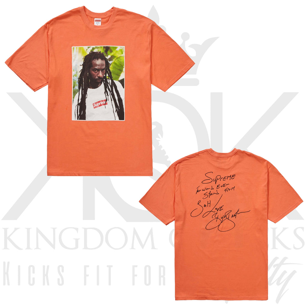 Supreme Buju Banton Tee Neon Orange