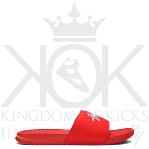 Benassi x Stussy Slide Red