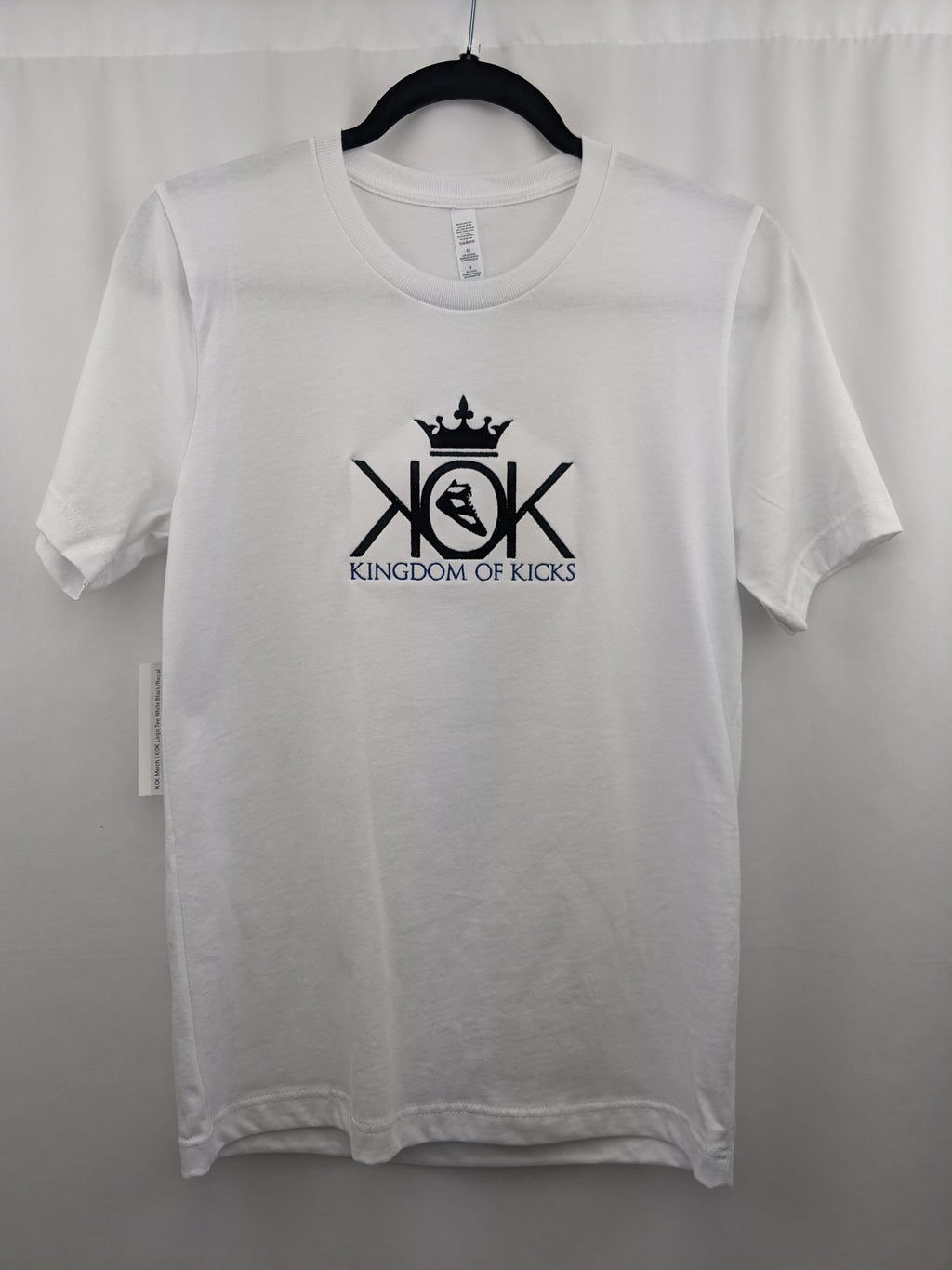 KOK White/Black/Royal Logo Tee Embroidered