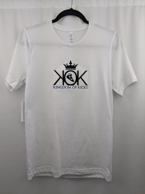 KOK White/Black/Royal Logo Tee Embroidered