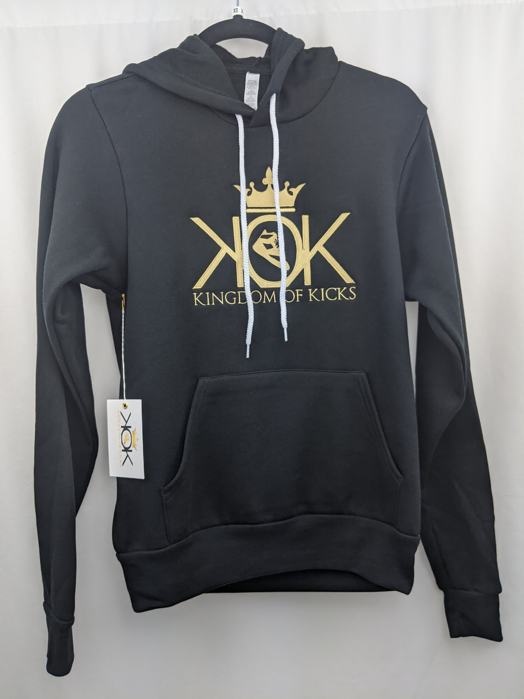 KOK Black/Metallic Gold Hoodie Embroidered