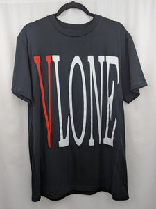 Vlone Red Staple Tee Black