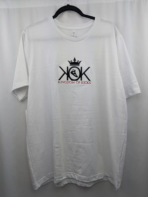 KOK White/Black/Red Logo Tee Embroidered