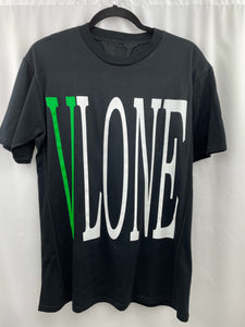 Vlone Green Staple Tee Black