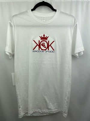 KOK Red/Navy Logo Tee White Embroidered