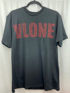 Vlone Red Skulls Tee Black