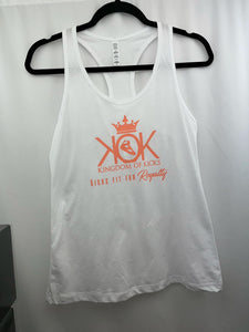 KOK Peach Logo Racerback White